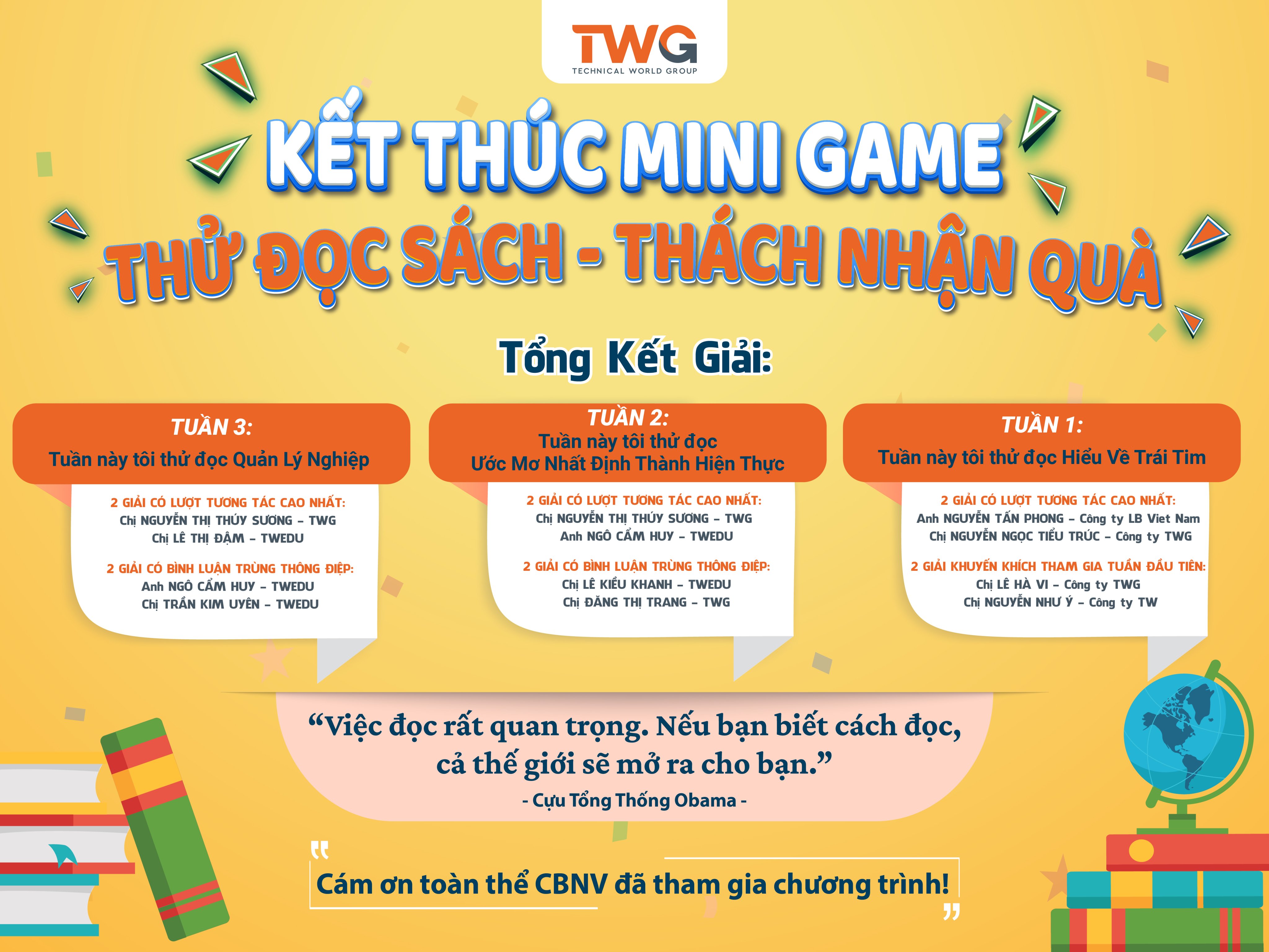 CHƯƠNG TRÌNH "THỬ ĐỌC SÁCH - THÁCH NHẬN QUÀ"