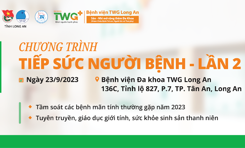 CHƯƠNG TRÌNH TIẾP SỨC NGƯỜI BỆNH LẦN 2 TẦM SOÁT CÁC BỆNH MÃN TÍNH THƯỜNG GẶP CHO NGƯỜI DÂN CÓ HOÀN CẢNH KHÓ KHĂN TRÊN ĐỊA BÀN TP. TÂN AN